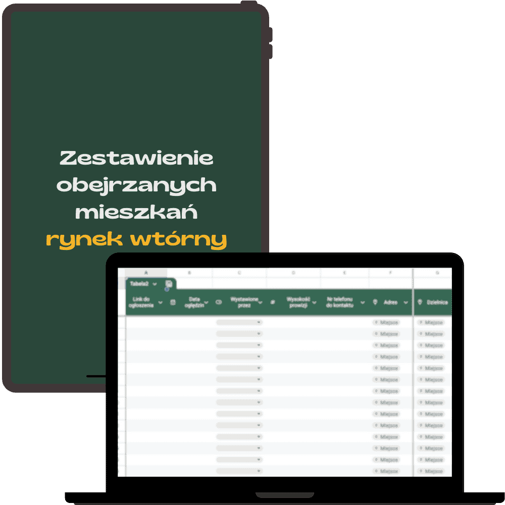 Zestawienie obejrzanych mieszkań rynek wtórny